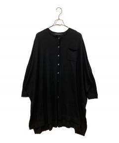 中古・古着通販】Honnete (オネット) リネンブラウス ブラック サイズ