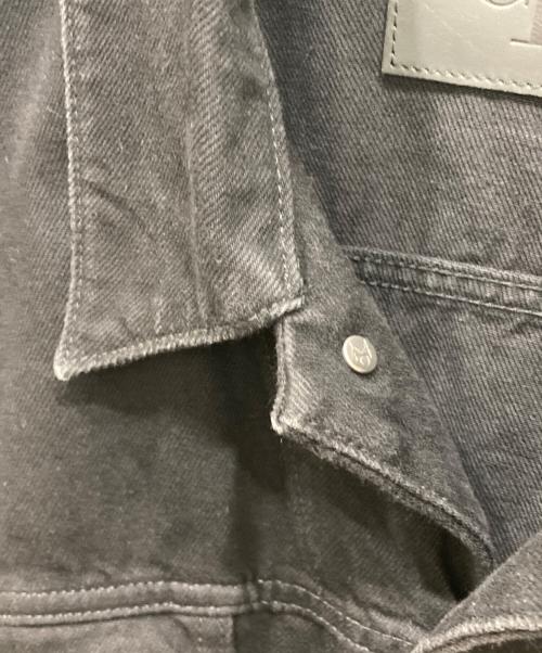 Calvin Klein（カルバンクライン）Calvin Klein (カルバンクライン) 90s クラシックブラックトラッカーデニムジャケット ブラック サイズ:SIZE XLの古着・服飾アイテム