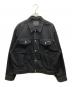 Calvin Klein（カルバンクライン）の古着「90s クラシックブラックトラッカーデニムジャケット」｜ブラック