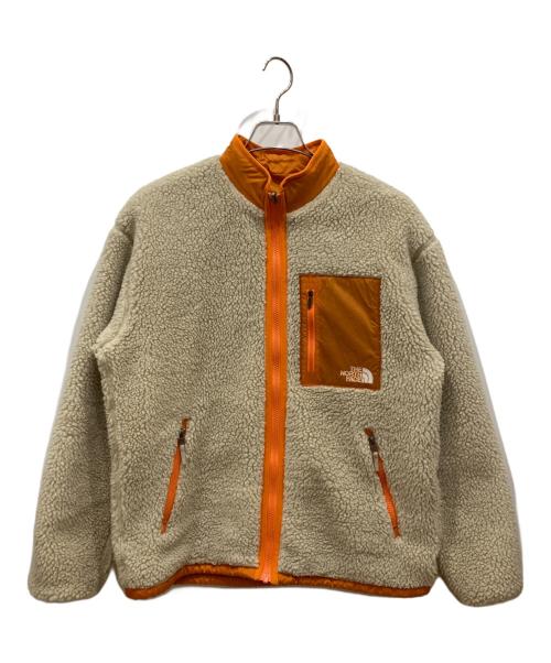 THE NORTH FACE（ザ ノース フェイス）THE NORTH FACE (ザ ノース フェイス) リバーシブルエクストリームパイルジャケット アイボリー×オレンジ サイズ:Sの古着・服飾アイテム