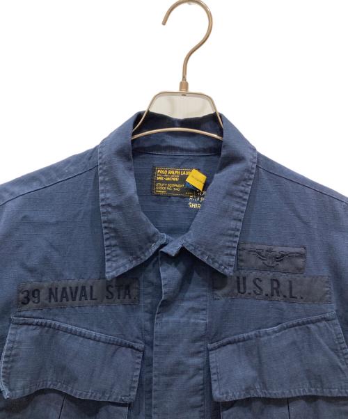 POLO RALPH LAUREN（ポロ・ラルフローレン）POLO RALPH LAUREN (ポロ・ラルフローレン) ジャングル ファティーグ ジャケット ネイビー サイズ:Mの古着・服飾アイテム
