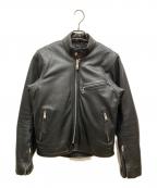 DAYTONAデイトナ）の古着「シングルレザージャケット」｜ブラック