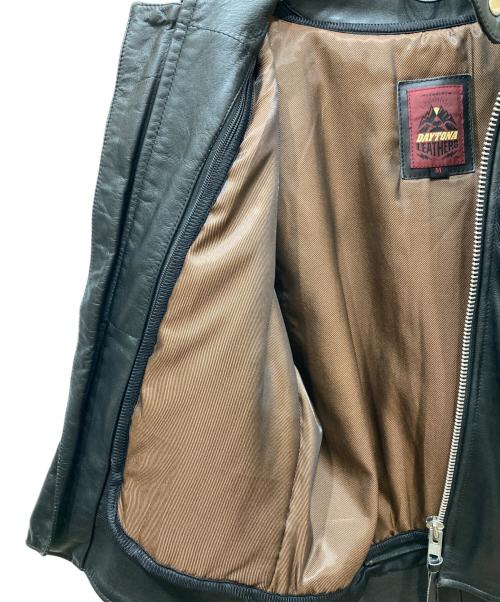 DAYTONA（デイトナ）DAYTONA (デイトナ) シングルレザージャケット ブラック サイズ:Mの古着・服飾アイテム