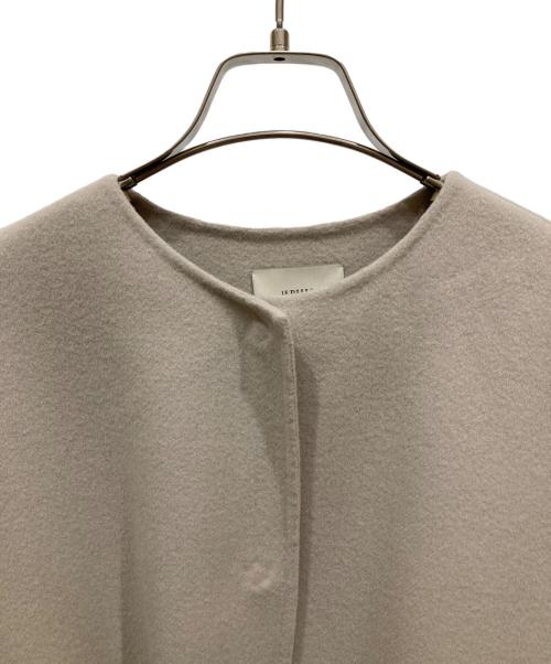 LE PHIL（ル フィル）LE PHIL (ル フィル) ソフトウールリバーハーフコート ベージュの古着・服飾アイテム