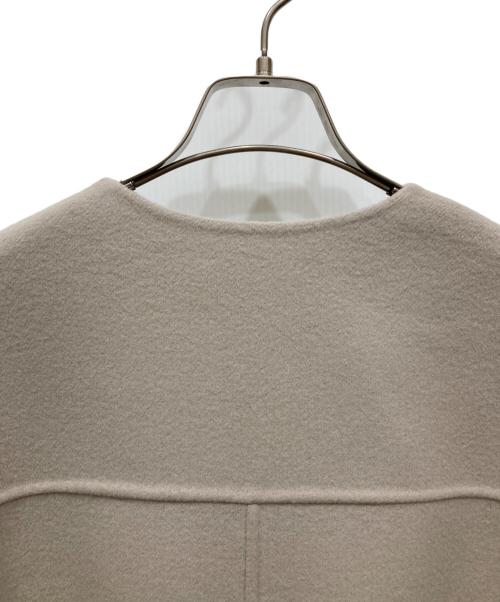 LE PHIL（ル フィル）LE PHIL (ル フィル) ソフトウールリバーハーフコート ベージュの古着・服飾アイテム