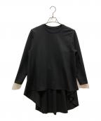 ADOREアドーア）の古着「ストレッチポンチカットソー」｜ブラック