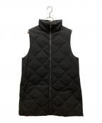 ADOREアドーア）の古着「ロングダウンベスト」｜ブラック