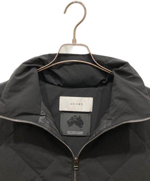 ADORE（アドーア）ADORE (アドーア) ロングダウンベスト ブラック サイズ:38の古着・服飾アイテム