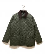 Barbourバブアー）の古着「SL LIDDESDALE QUILT」｜カーキ×ブラウン