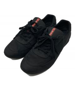 中古・古着通販】PRADA (プラダ) カモフラージュ柄スニーカー ブラック