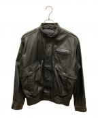 KUSHITANIクシタニ）の古着「ライダースジャケット」｜ブラック