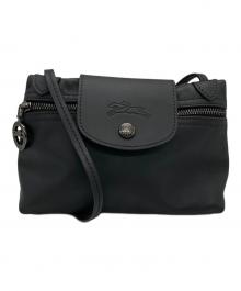 LONGCHAMP（ロンシャン）の古着「ル・プリアージュ エクストラ XS クロスボディバッグ」｜ブラック