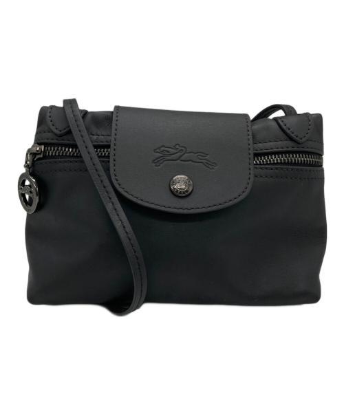LONGCHAMP（ロンシャン）LONGCHAMP (ロンシャン) ル・プリアージュ エクストラ XS クロスボディバッグ ブラックの古着・服飾アイテム