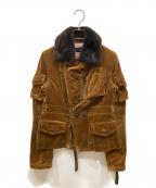 DSQUARED2ディースクエアード）の古着「襟コーデュロイベロアジャケット」｜ブラウン