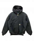 CarHarttカーハート）の古着「LOOSE FIT FIRM DUCK INSULATED FLANNEL-LINED ACTIVE JACKET」｜ブラック
