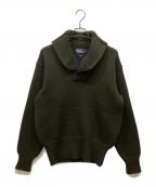 POLO RALPH LAURENポロ・ラルフローレン）の古着「ショールカラーニット」｜カーキ