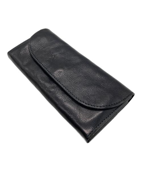 ANNAK（アナック）annak (アナック) AMANDA OIL LEATHER LONG WALLET ブラックの古着・服飾アイテム