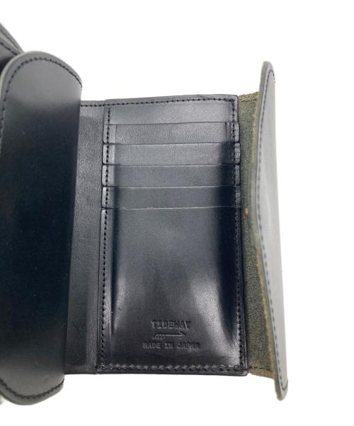 TIDE WAY（タイドウェイ）TIDE WAY (タイドウェイ) 2つ折り財布 ブラックの古着・服飾アイテム