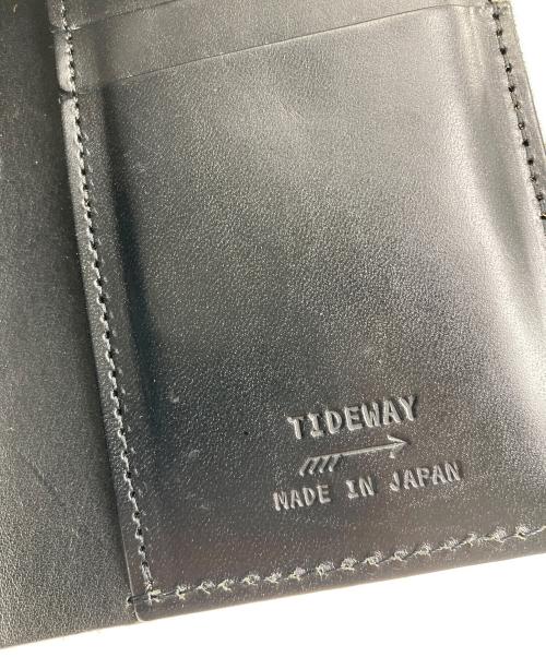 TIDE WAY（タイドウェイ）TIDE WAY (タイドウェイ) 2つ折り財布 ブラックの古着・服飾アイテム