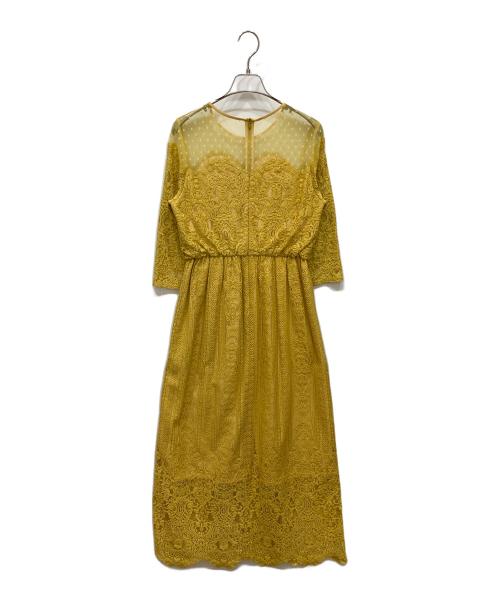 troisiemechaco（トロワズィエムチャコ）troisiemeCHACO (トロワズィエムチャコ) ブラウスワンピース イエロー サイズ:SIZE 38の古着・服飾アイテム