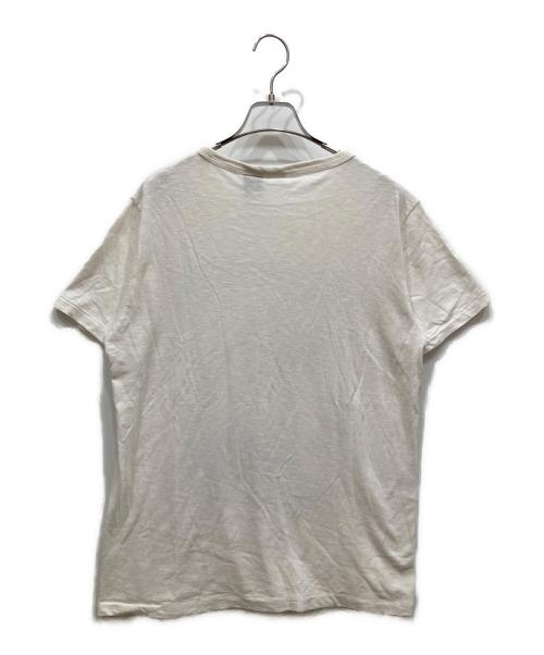 stussy（ステューシー）stussy (ステューシー) Champion (チャンピオン) プリントTシャツ ホワイト サイズ:SIZE Mの古着・服飾アイテム