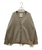 BEARDSLEYビアズリー）の古着「ホワイトヤクカーディガン」｜ベージュ