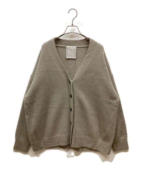 BEARDSLEY（ビアズリー）BEARDSLEY (ビアズリー) ホワイトヤクカーディガン ベージュ サイズ:FREEの古着・服飾アイテム