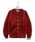 Athena Designs（アテナデザインズ）の古着「アランニットカーディガン」｜レッド