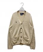 POLO RALPH LAUREN×BEAMSポロ・ラルフローレン×ビームス）の古着「別注Vネックミドルゲージコットンニットカーディガン」｜アイボリー