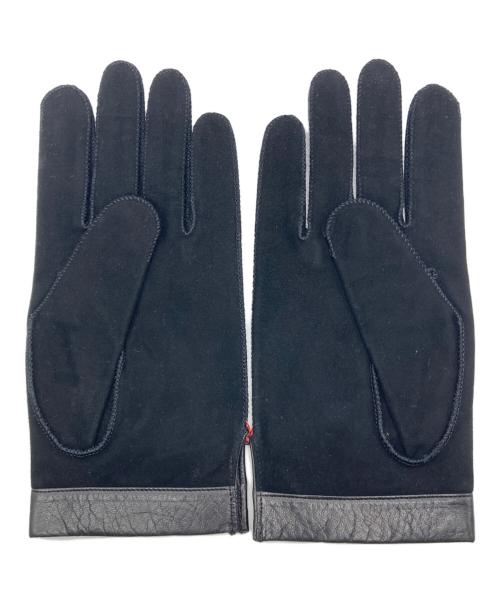 Christian Dior（クリスチャン ディオール）Christian Dior (クリスチャン ディオール) レザーグローブ ブラックの古着・服飾アイテム