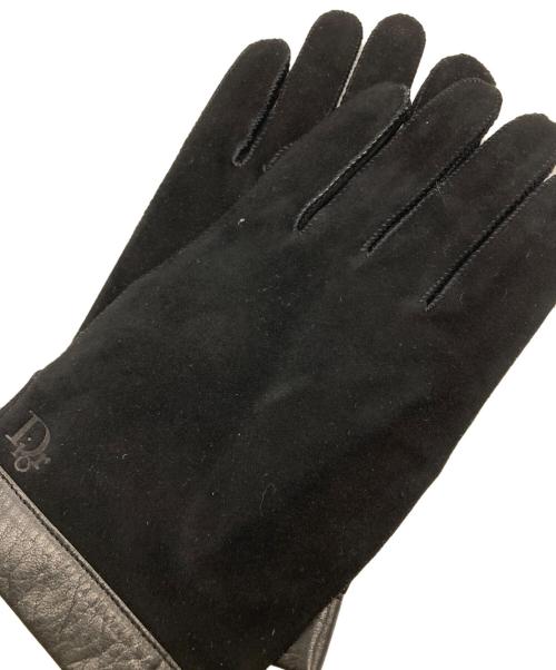 Christian Dior（クリスチャン ディオール）Christian Dior (クリスチャン ディオール) レザーグローブ ブラックの古着・服飾アイテム
