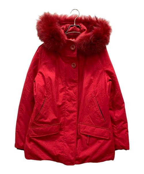 CAPE HORN（ケープホーン）CAPE HORN (ケープホーン) ラクーンファーダウンジャケット レッド サイズ:46の古着・服飾アイテム