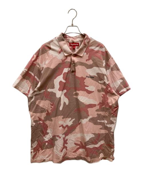 SUPREME（シュプリーム）Supreme (シュプリーム) Washed Camo Polo Pink Camo ピンク サイズ:XLの古着・服飾アイテム
