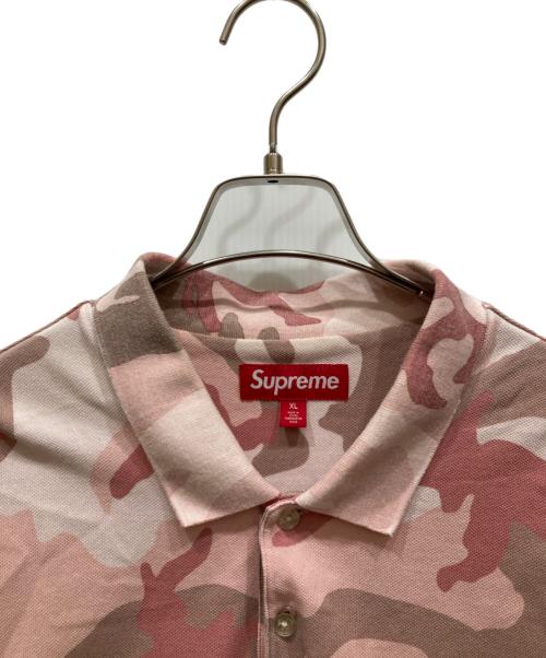SUPREME（シュプリーム）Supreme (シュプリーム) Washed Camo Polo Pink Camo ピンク サイズ:XLの古着・服飾アイテム