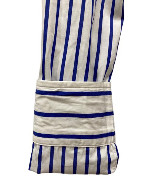 POLO RALPH LAUREN（ポロ・ラルフローレン）POLO RALPH LAUREN (ポロ・ラルフローレン) ストライプシャツワンピース ホワイト サイズ:SIZE 0の古着・服飾アイテム