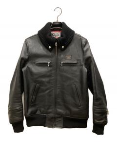 中古・古着通販】666 (666) シングルライダースジャケット ブラック