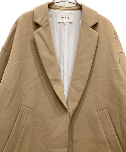 ENFOLD（エンフォルド）ENFOLD (エンフォルド) ダブルクロス2BOXコート ベージュ サイズ:SIZE Mの古着・服飾アイテム