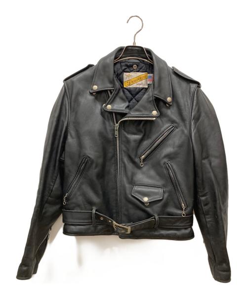 Schott（ショット）Schott (ショット) ダブルライダースジャケット ブラック サイズ:38の古着・服飾アイテム