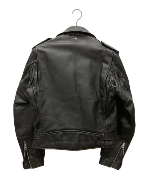 Schott（ショット）Schott (ショット) ダブルライダースジャケット ブラック サイズ:38の古着・服飾アイテム