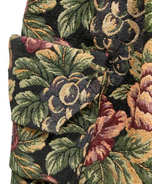 ASEEDONCLOUD（アシードンクラウド）ASEEDONCLOUD (アシードンクラウド) apron work skirt ブラウン×ブラック サイズ:FREEの古着・服飾アイテム