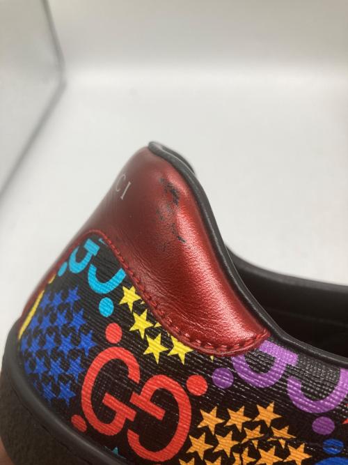 GUCCI（グッチ）GUCCI (グッチ) サイケデリックスニーカー ブラック サイズ:SIZE 8 1/2の古着・服飾アイテム