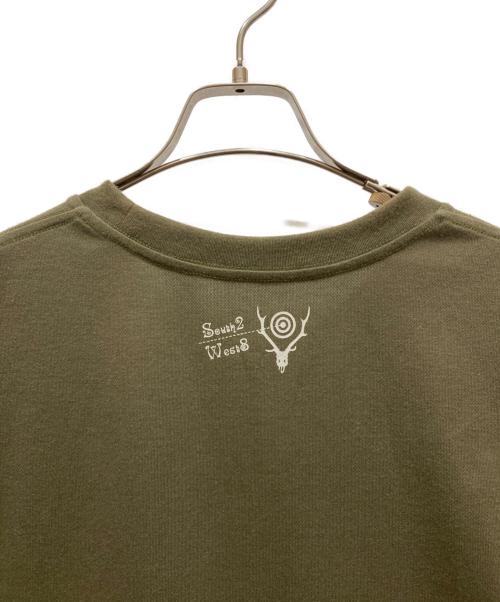 South2 West8（サウスツー ウエストエイト）south2 west8 (サウスツー ウエストエイト) S/S Crew Neck Tee オリーブ サイズ:SIZE Lの古着・服飾アイテム