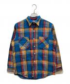 big macビッグマック）の古着「70'sネルシャツ」｜ブルー