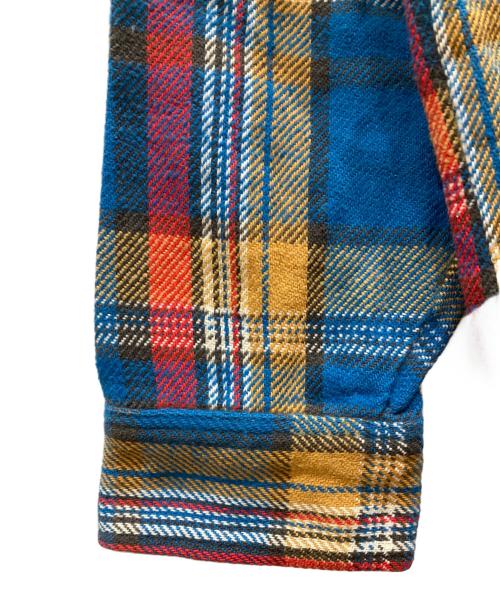 big mac（ビッグマック）BIG MAC (ビッグマック) 70'sネルシャツ ブルー サイズ:SIZE Mの古着・服飾アイテム