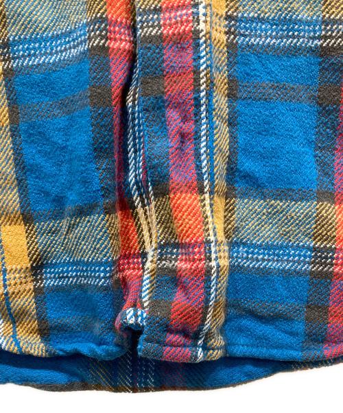 big mac（ビッグマック）BIG MAC (ビッグマック) 70'sネルシャツ ブルー サイズ:SIZE Mの古着・服飾アイテム