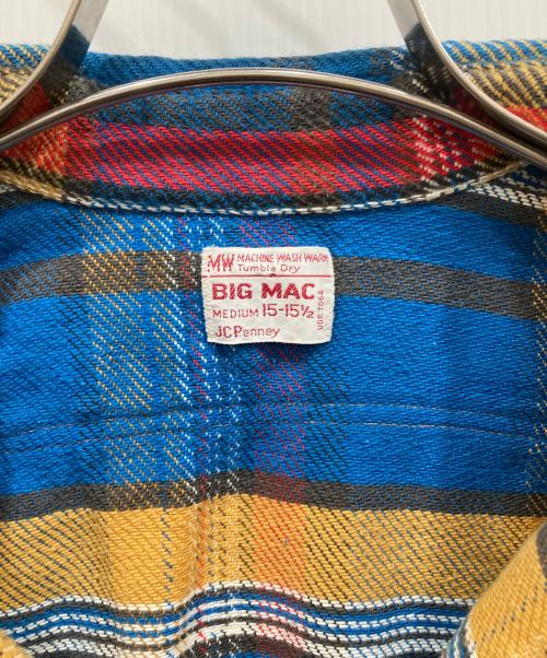 big mac（ビッグマック）BIG MAC (ビッグマック) 70'sネルシャツ ブルー サイズ:SIZE Mの古着・服飾アイテム