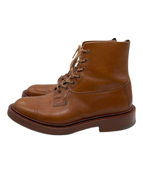 Tricker's（トリッカーズ）Tricker's (トリッカーズ) UNION WORKS (ユニオンワークス) 別注イミテーションキャップトゥ レースアップブーツ ブラウン サイズ:SIZE 8.5の古着・服飾アイテム