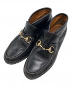 GUCCIグッチ）の古着「ホースビットモカシンブーツ」｜ブラック