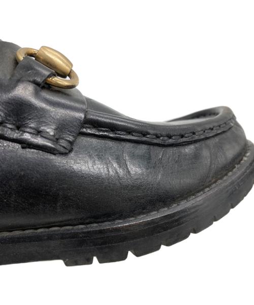 GUCCI（グッチ）GUCCI (グッチ) ホースビットモカシンブーツ ブラック サイズ:SIZE 23.5cmの古着・服飾アイテム