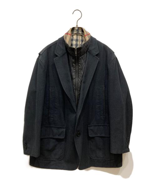 BURBERRY LONDON（バーバリーロンドン）BURBERRY LONDON (バーバリーロンドン) ライナー付きテーラードジャケット ブラック サイズ:３Ⅼの古着・服飾アイテム